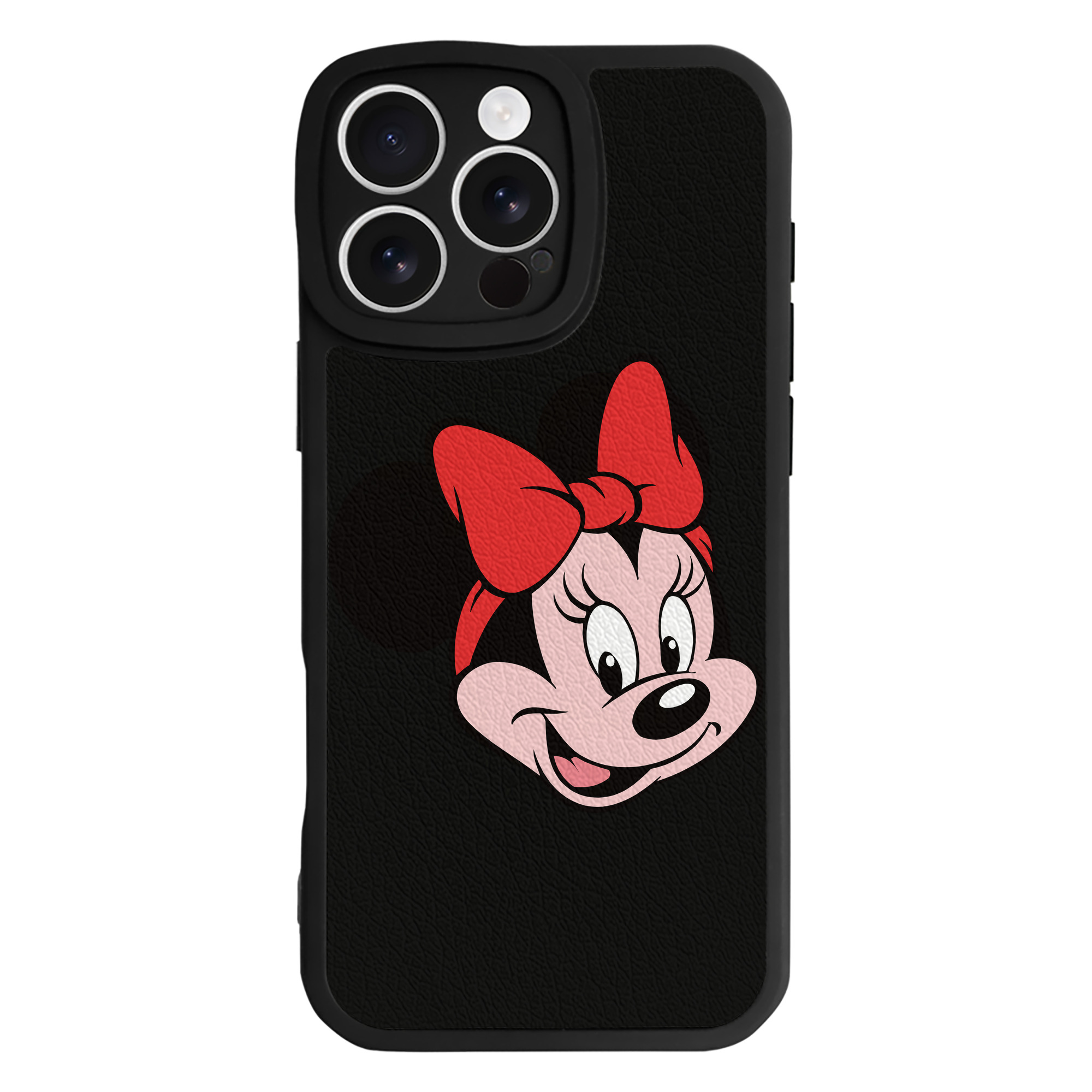 （画像用） ミッキーマウス Mickey Mouse 【iPhone 16シリーズ対応】シリコンスマホケース（レザー調） 材質：シリコン
